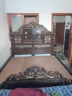 King Size bed with dressing table up for urgent sale.