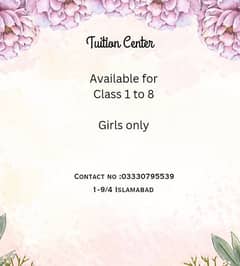 Tuition centre for girls