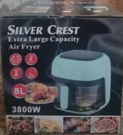 Silver Crist Air Fryer Extra Large What's app 03323051089