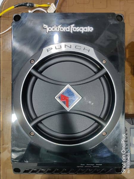 Original Rockford Underseat Woofer Heavy Bass With Remote 0