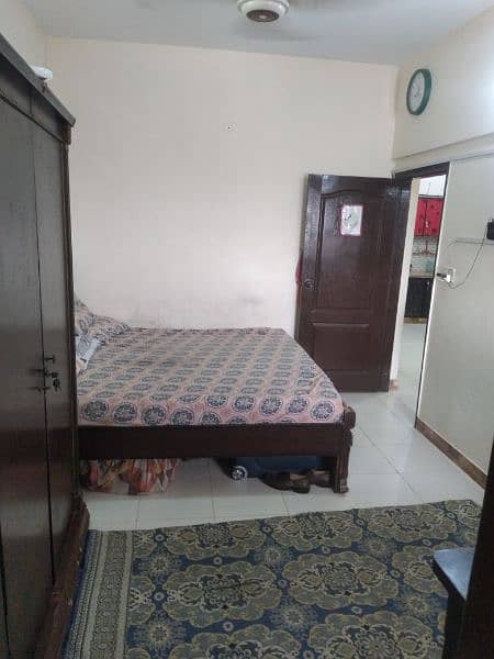 2 bed DD flat in prime location nazimabad. 1 8