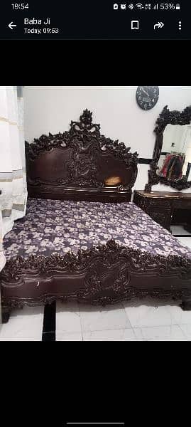 Double Bed With Almira 3 Doors With Dressing Table 1