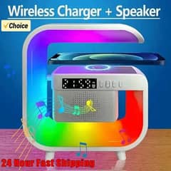 G-lamp Speaker+Wireless charger+Alarm clock