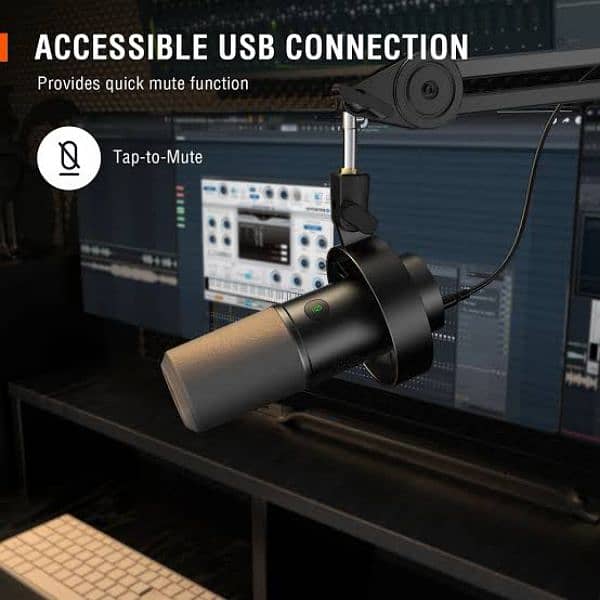 FIFINE K688 USB/XLR DYNAMIC WITH SHOCK MOUNT, TOUCH-MUTE, I/O CONTROL 4