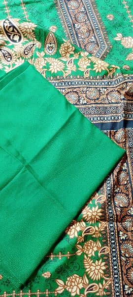 3 piece unstitched new green casual suit for sale 10