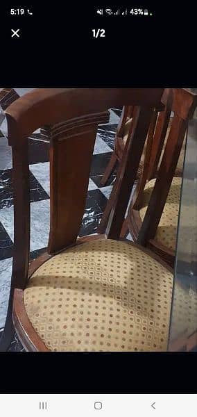 8 Chairs Dining table with Sheesham Wood 3