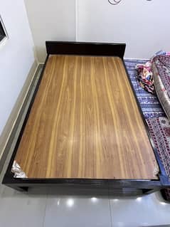 Hard wood single bed (51x80 inch) without mattress 0