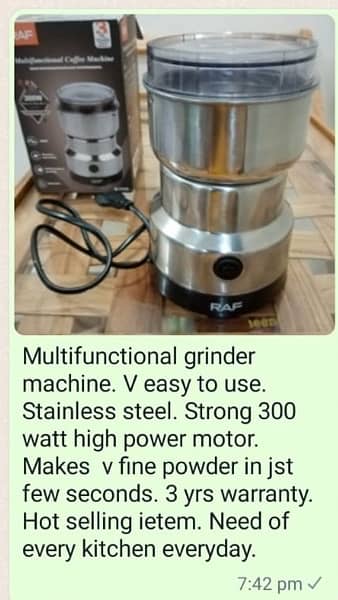 RAF origional grinder stainless steel 3