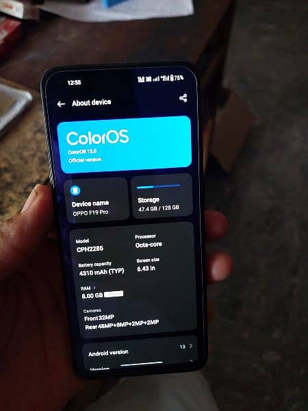 Oppo f19 pro 8