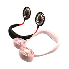 Hands Free Mini Neck Band | Usb Rechargeable Fan, 3 Mode 0