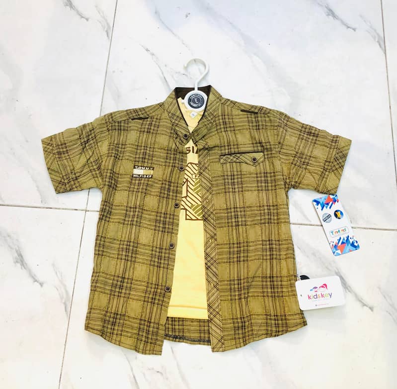 Cotton Double Shirt|4to 14 year size 2