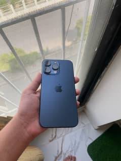 i phone 15 pro max jv 512 jb blue taitanium with box and charger