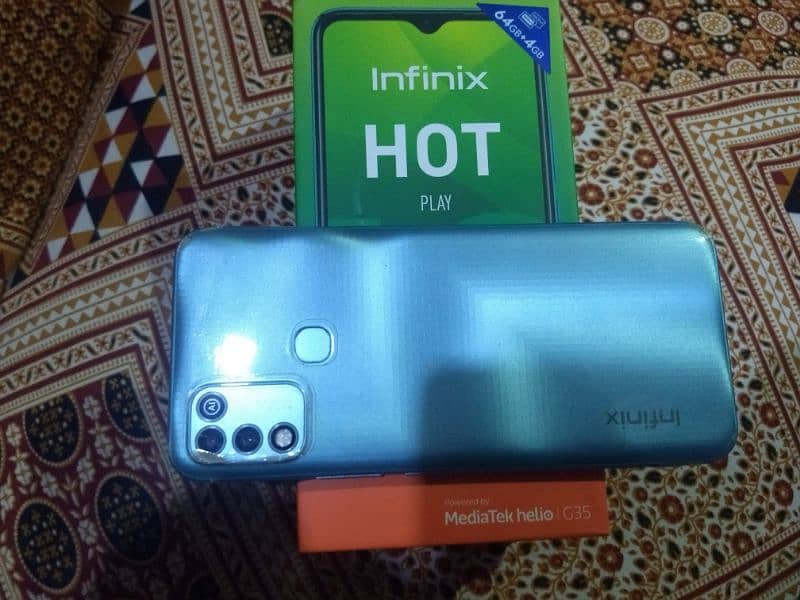 Infinix hot 10 play 4/64 6000mah 2 days battery backup 4