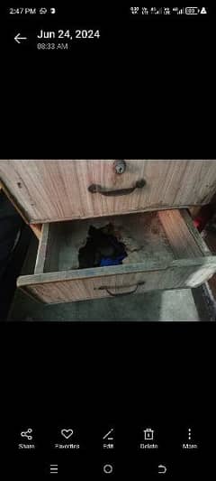 old broken wooden drawer 0