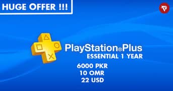 Ps plus 1 Year Essential Huge Offer! Ps4 and Ps5