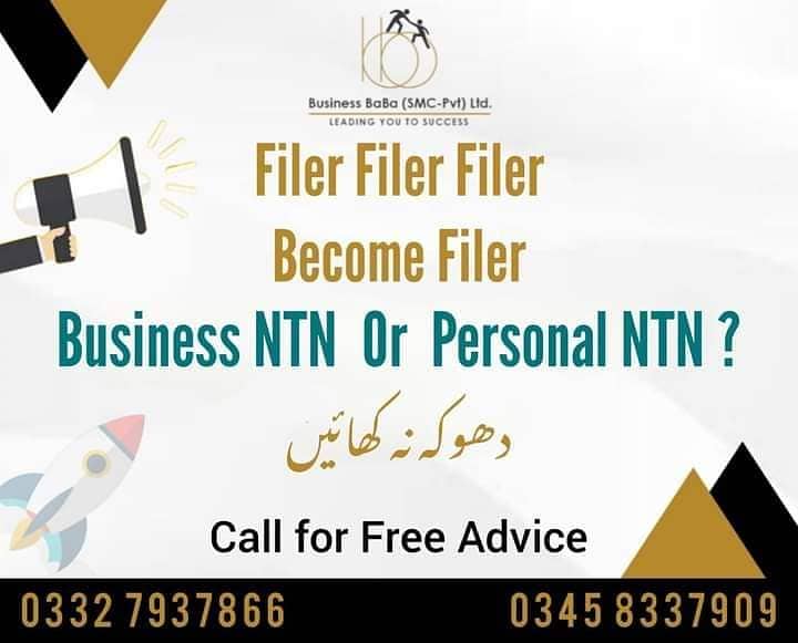 NTN,SECP,GST,Company Registration,FBR,Filer,Income,Sales Tax,Lawyer 2