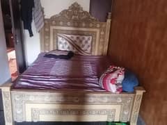 bed side +side tables +show case+dressing table+ 3 tables