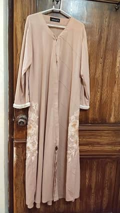 Abaya in tea pink colour available 0