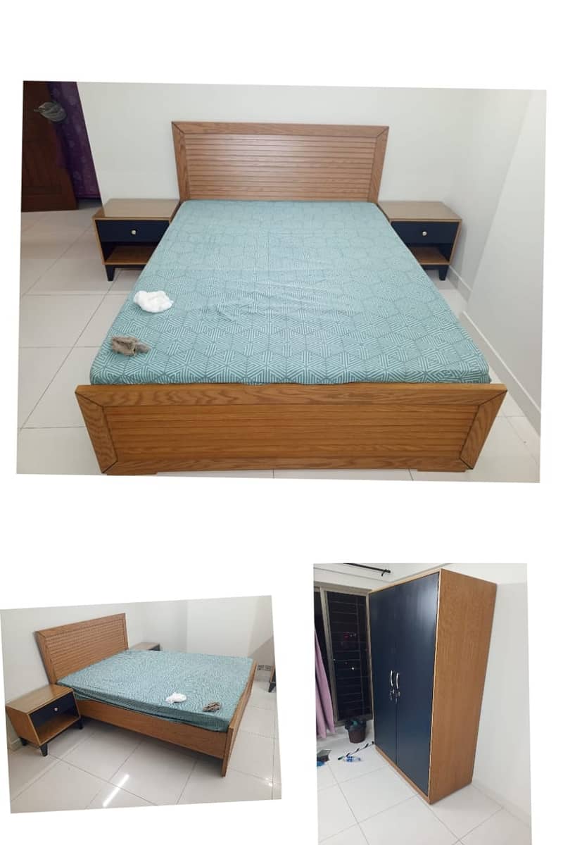 bedset/furniture/side table/double bed/factory rate 2