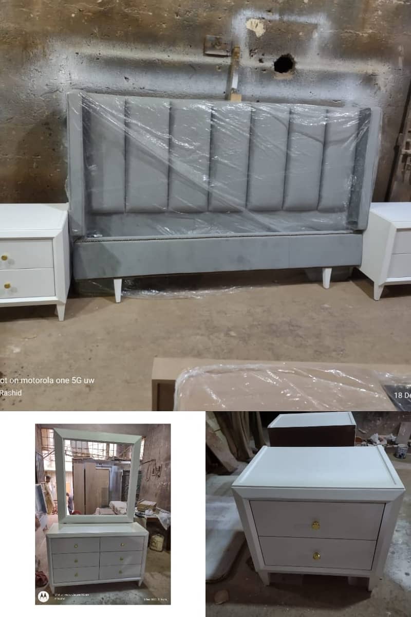 bedset/furniture/side table/double bed/factory rate 3