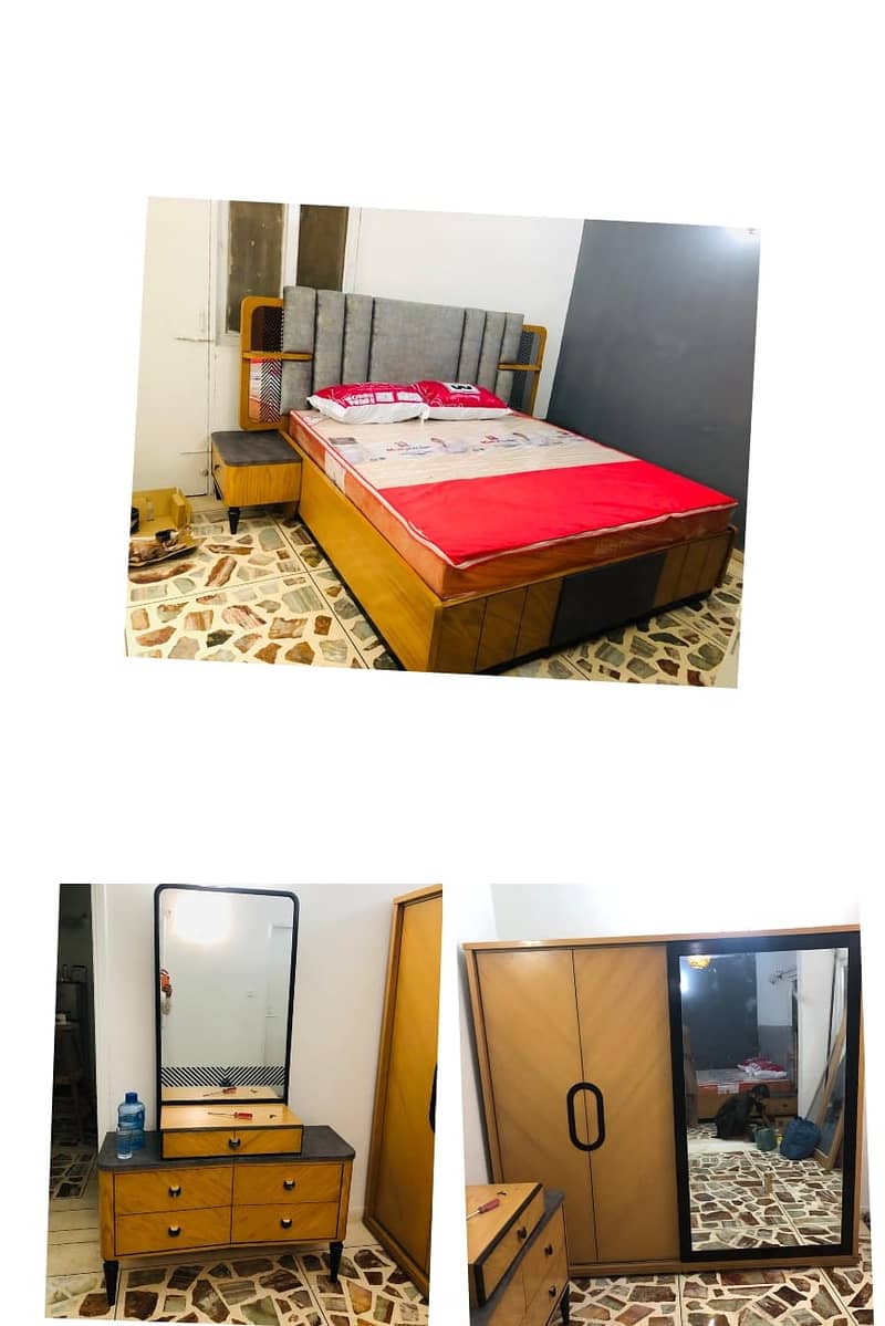 bedset/furniture/side table/double bed/factory rate 10