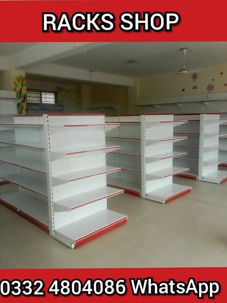 Racks/ wall rack/ Gondola Rack/ Store Rack/ cash counter/ Trolleys/bin 0