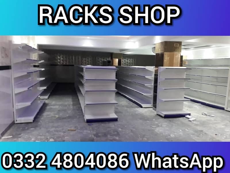Racks/ wall rack/ Gondola Rack/ Store Rack/ cash counter/ Trolleys/bin 19