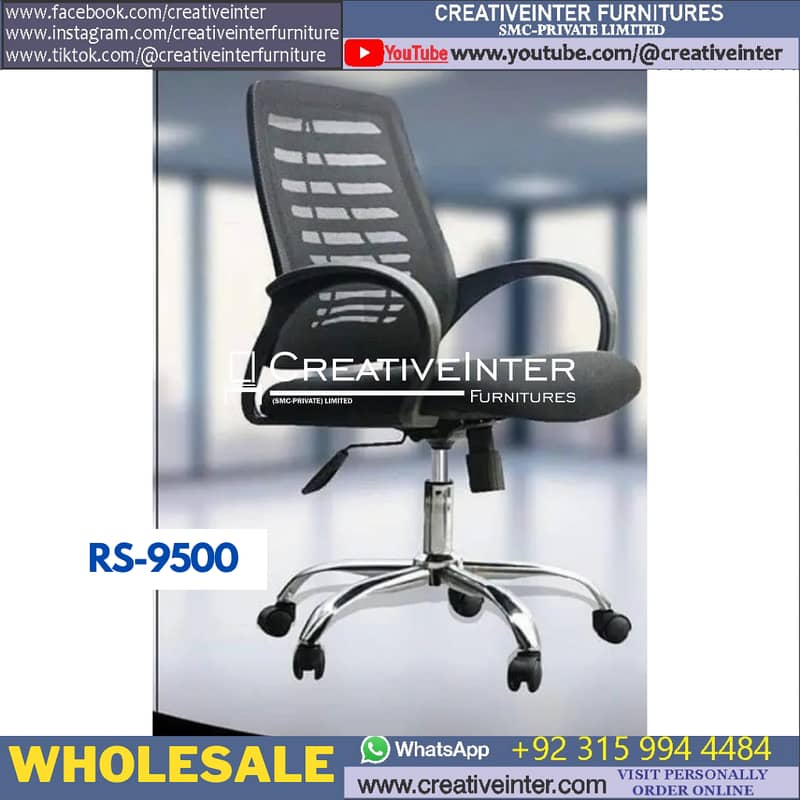 Executive Office Revolving Chair Table Workstation Meeting Conference 3