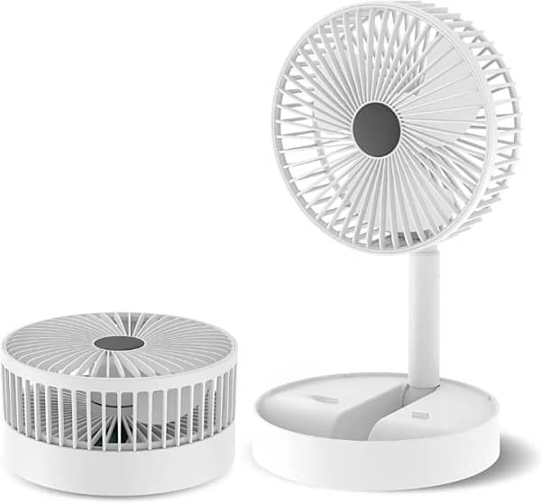 Telescopic Folding Fan Summer Silent Desktop Retractable Fan For Offic 2