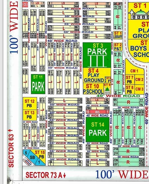 Corner Plot of 120 Sq Yds in Sector 73, 74 and 81, Taiser Town MDA Scheme 45 3