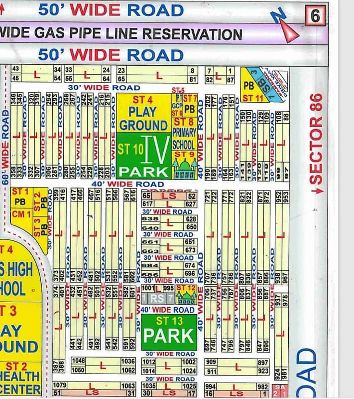 80 Sq Yds Plot For Sale in Sector 79-4, Taiser Town MDA Scheme 45 0