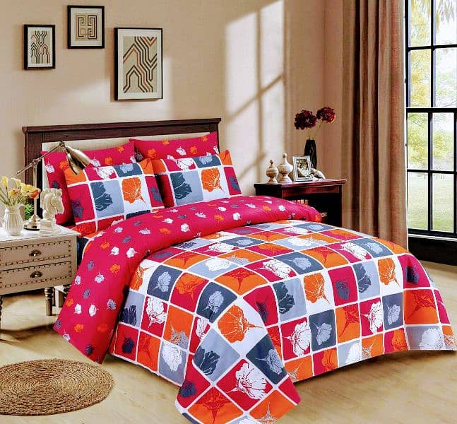 6 PCs Bedsheet Comforter Set - Free Delivery - Premium Quality - Nice 5