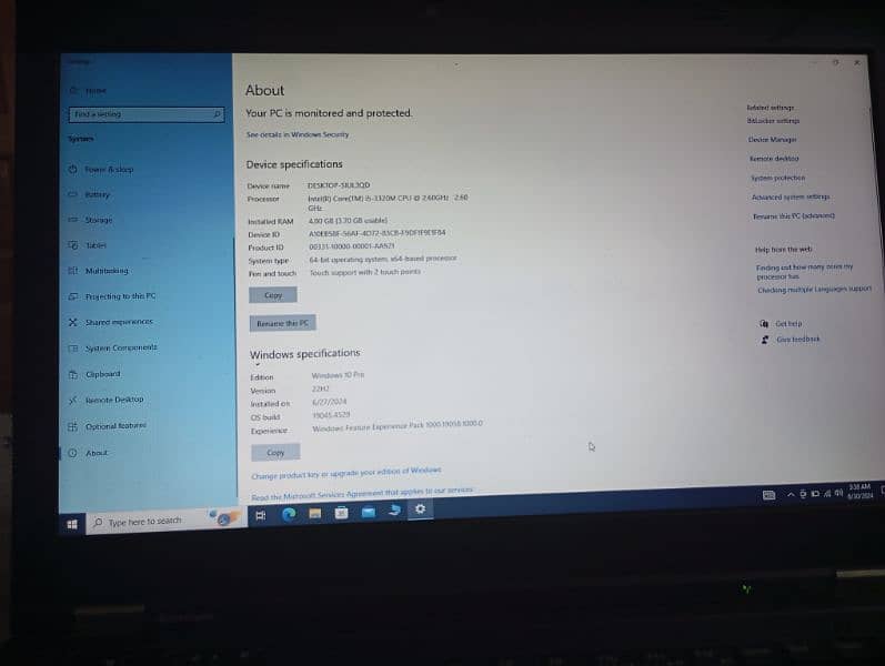 lenovo T430 core i5 4gb Ram 300gb storage 7