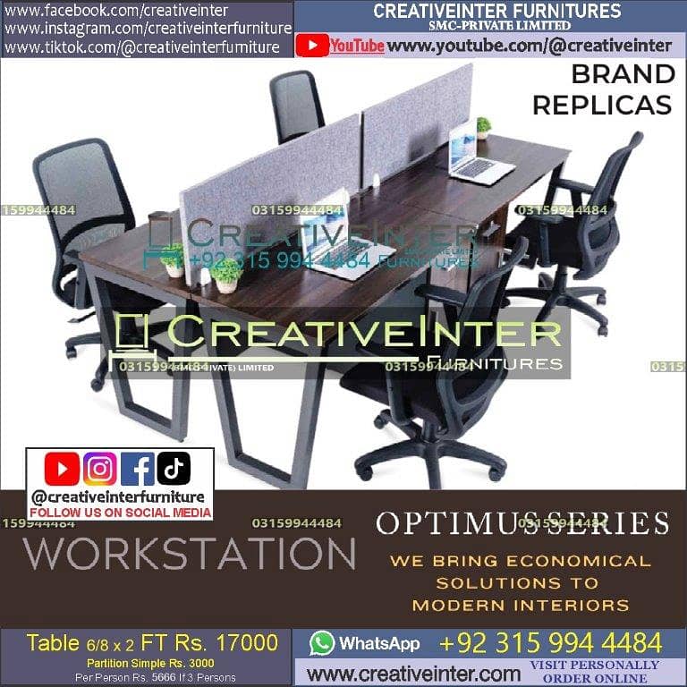 office workstation executive ceo table meeting chair reception manager 12