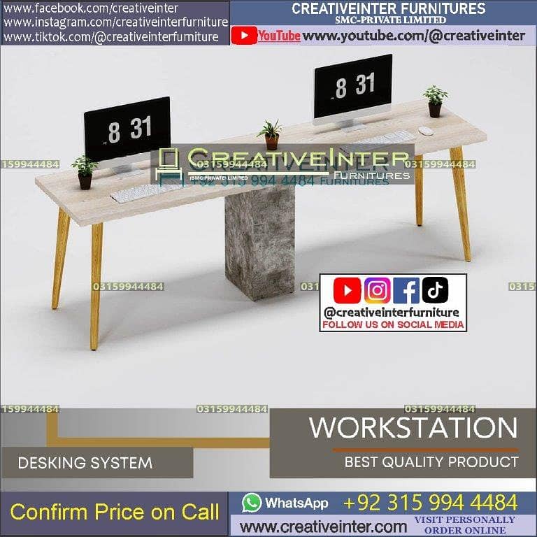 office workstation executive ceo table meeting chair reception manager 18