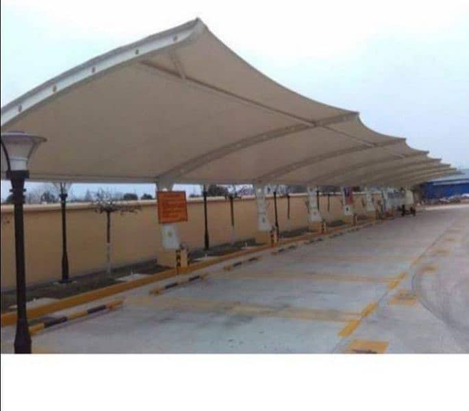 fiberglass works and tensile parking sheds 12