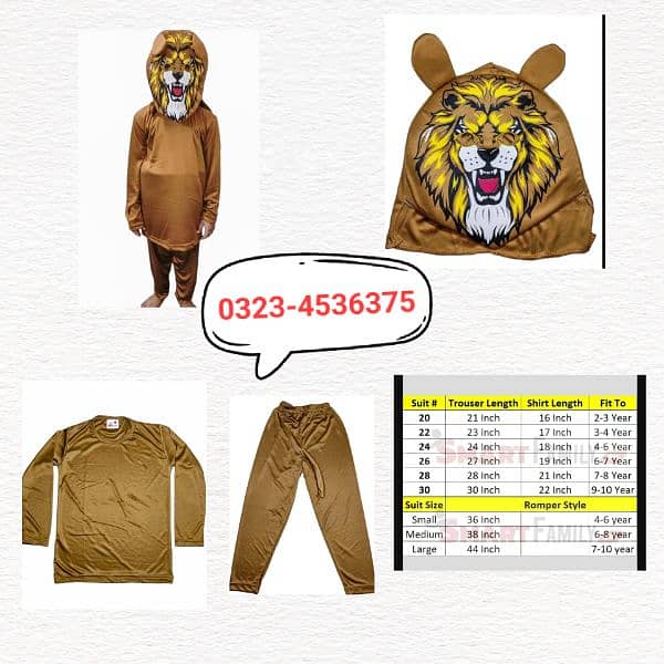 3 PC's kid's Stitched Dry Fit Costumes l 10 Characters l 0323-4536375 9