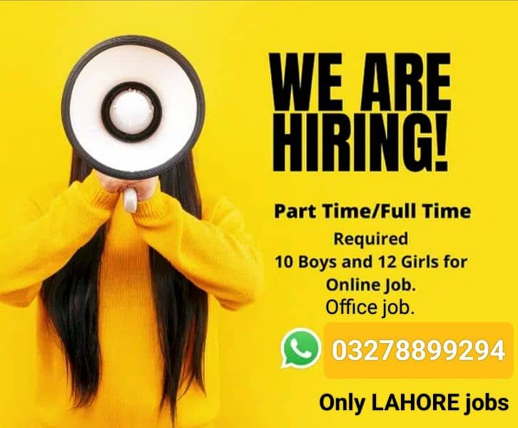PART TIME JOBS IN LAHORE FOR BOYS AND GIRLS CUSTOMER SERVICE 0