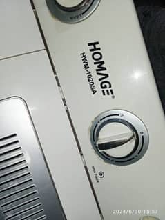 Homege washing machine twin tub model number HWM-1020SA E