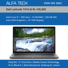 Dell Latitude 7410 Laptop (i5-10th-16-256-14”-FHD) - ALFA TECH