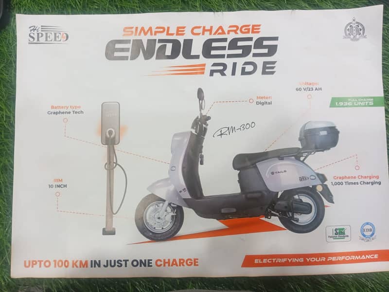 HI SPEED Electric Scooty  Motor 1000WATT  For Sale 4