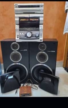 Sony System and Pioneer 12 inch Woffer and Sony Sarounder