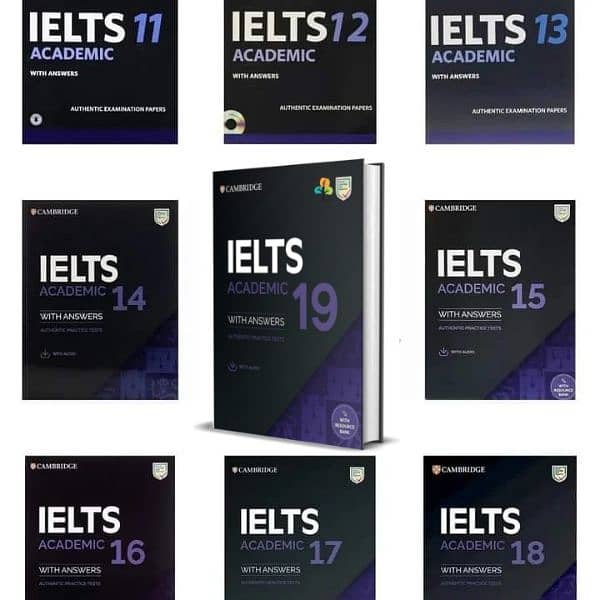 Ielts academic 11 to 19 9 books set with audio qr code for listening 0