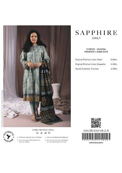 Sapphire 3 piece Lawn Collection 4