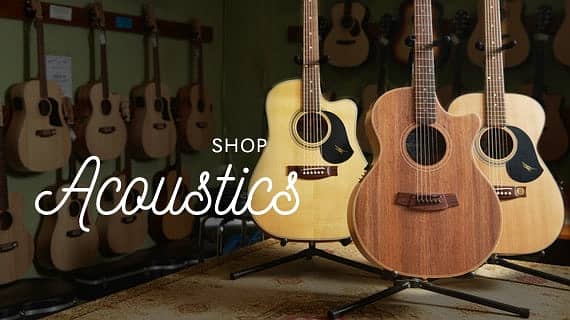 Sanwah acoustic guitar at Acoustica guitar shop 2