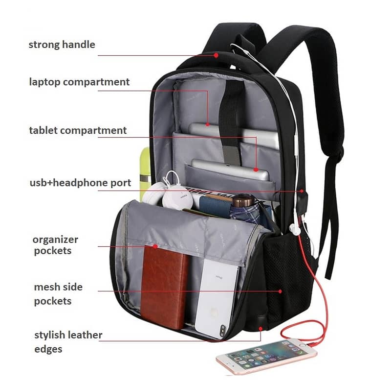 Laptop Backpack, 15.6"  Imported Waterproff, Travel Bag 3