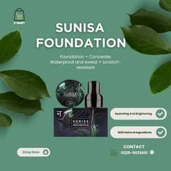 Sunisa Foundation is a waterproof and sweat and scratch resistant