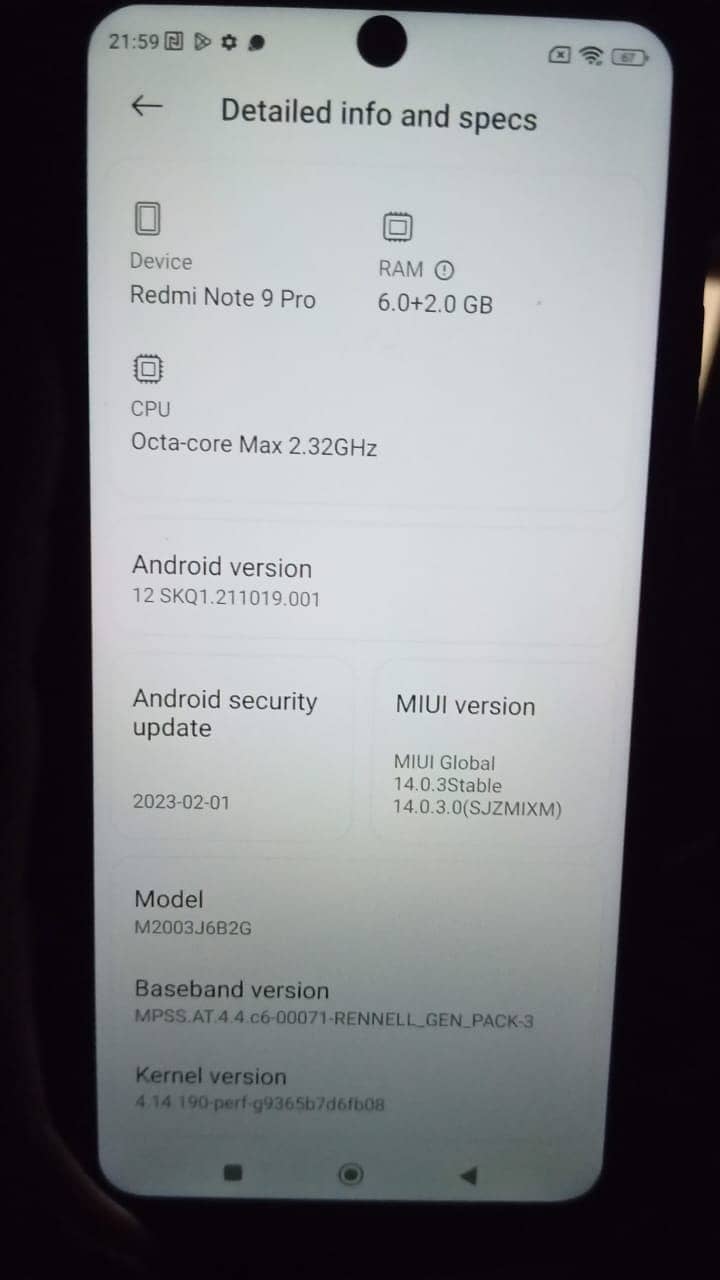 Redmi Note 9 Pro (6+2=8GB/128GB) 10
