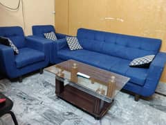 5 seater sofa set slightly used in good condition 0