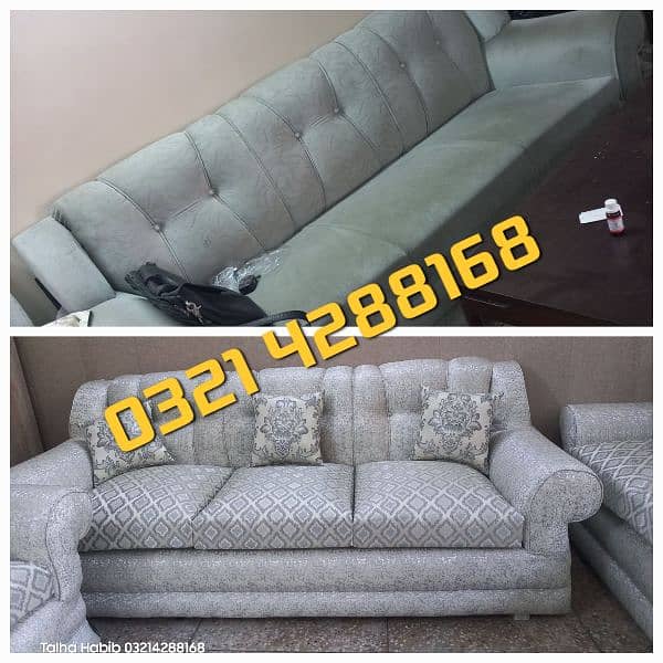 Sofa Poshish / Sofa Repair/ Fabric change / L Shape Sofa / Best Rates 3
